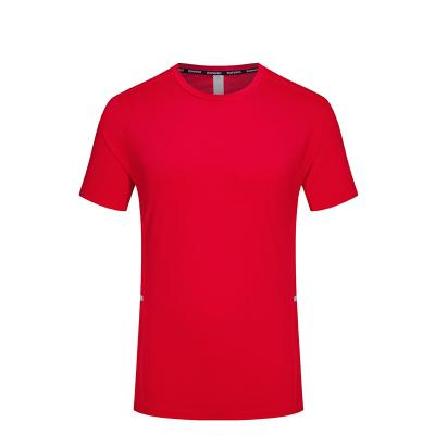 China High Quality Custom Colored Quick Dry Anti-wrinkle Polyester Breathable Men's Fitness Sports O-Neck T-Shirts for sale