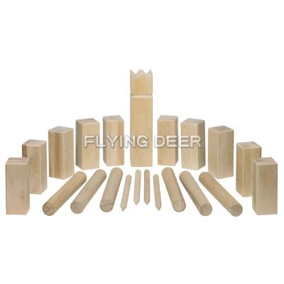 China Original Classic Viking Kubb Yard Game Promotion Wooden Outdoor Custom for sale