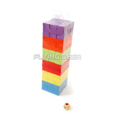 China Eco - Friendly Material Outdoor Garden Play Tumbling Giant Wooden Block Tower for sale