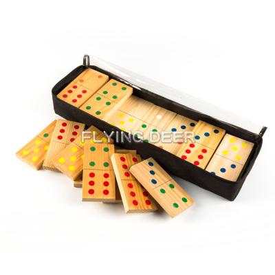 China Eco - Friendly Non - Toxic Top Selling Domino Blocks Domino Game Set For Kids for sale