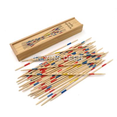 China Playing Baby Toys Bamboo Mikado Games Set Giant Pick Up Sticks for sale