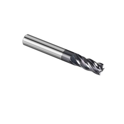 China CNC Process Machines 100% Flat Head Tungsten Carbide Raw Material 4-Flute End Mill for sale