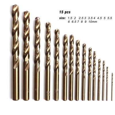 China High Quality Industry HSSCO Straight Shank Twist Drill Bit For Metal for sale