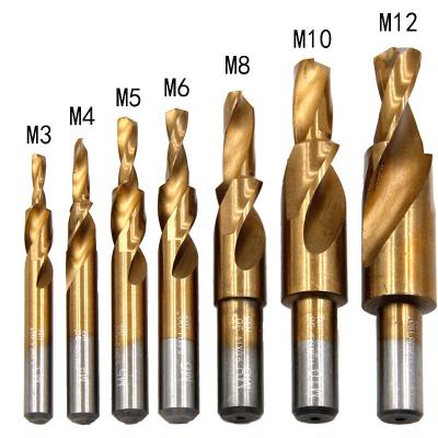 China Metal Drilling Factory Price HSSCO Spiral Step Drill Bits Spiral Step Drill Bits With Titanium for sale