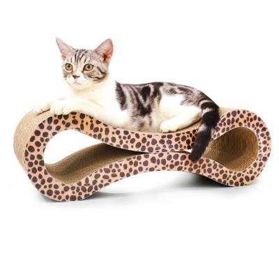 China Viable Patent Cat Bed Ultimate Cardboard Cat Scratcher Lounge Cat Scratching Board 8 Shape For Furniture Protection for sale