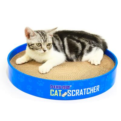 China Direct Selling Sustainable Factory Promotional Cardboard DEKU Cat Scratchers Cats Scratching Board Cat Scratch Lounge for sale