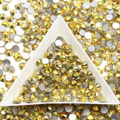 China Wholesale Color Loose Flat Back Glass Rhinestone SS3 SS4 SS5 SS6 SS8 1440Pcs/Pack Flatback Sunlight WHATSTONE for sale