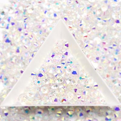 China Flatback WHATSTONE Customized Packaging Glass Rhinestones Flatback Crystal Stone Clear Transparent ab Logo Wholesale SS3-SS50 for sale