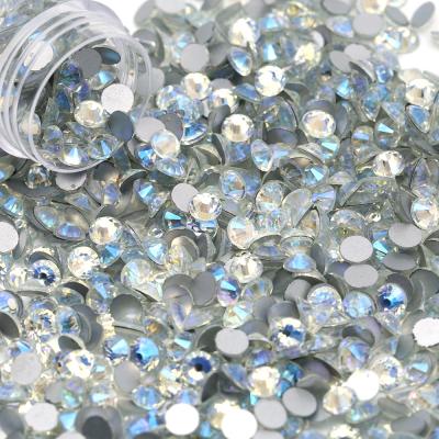 China Flatback Wholesale SS3-SS50 Northern Light Colors Nail Art Rhinestones Diamond For 3D Diy Nail Art Manicure Decorations Glass Accessories for sale