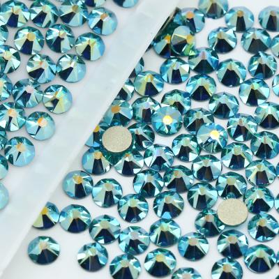 China Glass 2088 Flatback Rose Xilion Cut Peacock ab Crystal Stone Flat Back Rhinestone for Clothing Accessories for sale