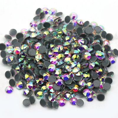 China Hot Wholesale SS3-SS40 Flatback Fix Luxury Crystal Ab Rhinestone For Garment Accessories Glass Decoration for sale