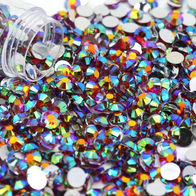 China Wholesale Blingbling Flatback 111 Colors 5 Class Nail Art Crystal Lt. Back Siam Jelly Ab Resin Rhinestone Flat for Nail Art Decoration for sale