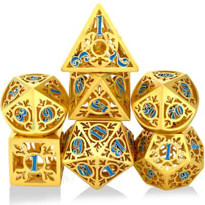 China Hollow Zinc Alloy Die Set Custom Metal 7PCS Dies Set For Dungeons And Dragons for sale