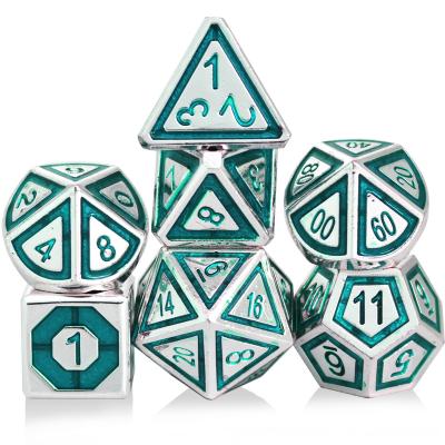 China Custom Popular Dnd RPG Board Game 2021 New Metal Polyhedral Dies Set For Dnd RPG Game Gift for sale