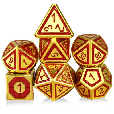 China High Quality Dnd RPG Board Game Metal Dies Set For Game Polyhedral Dies For Dnd Game for sale