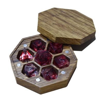 China Fashionable High Quality Custom Metal Dies D&D Game Dice Set Packing Box for sale