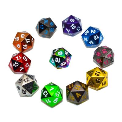 China Polyhedral Dies Set Factory Wholesale Bulk 7pcs Metal Polyhedral Dies For Dnd Game D20 Metal Dies for sale