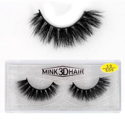 China Natural Soft Eyelash Dispensers Wholesaler With Customize Box 3D Real Natural Siberian Mink Lashes Strips for sale