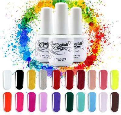 China Nail Art Beauty Customized Logo Private Label 252 Colors Non Toxic Soak Off Nail Polish UV Gel 6ml for sale