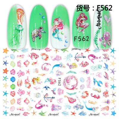 China 3d Nail Art DIY Decoration 3D Nail Sticker New Design Nail Art Sticker Bee Cat Decal Beauty Nail Art Sticker Strawberry Mermaid for sale