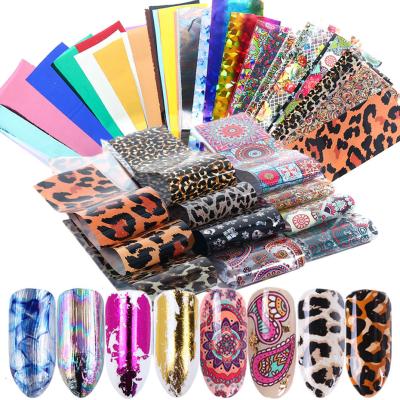 China 3d Nail Art Stickers Hot Sale 50 Styles Designer Foil Art DIY Nail Art Stickers For Nails Decoration for sale