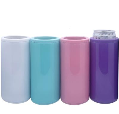 China Sublimation products 12oz/350ml viable top requested tumbler Insulated Stainless Steel lean can cooler sublimation for sale