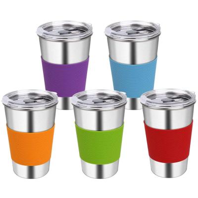 China Amazon Hot12/16oz Travel Mug Disposable Stainless Steel Pint Insulated Mug Cooler Cold Coffee Tumbler for sale