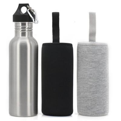 China 350/500/600/750/1000ml Water Bottle Travel Drinking Bottle Stainless Steel Small Mouth Water Flask Viable Single Wall Sports Flask for sale