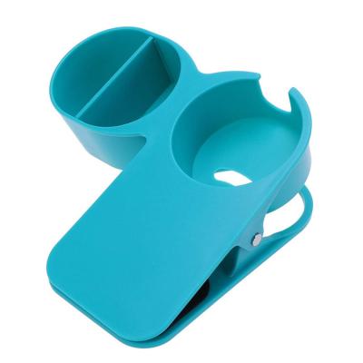 China Durable Cup Holder Clip Desktop Cup Holder Clamp With Hole For Cup Handle Fits Glasses Tumblers Cans Table Side Cups Clips To Save Space for sale