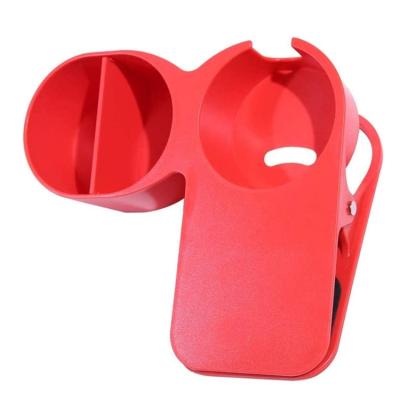 China New DIY Water Viable Glass Cup Flange Drinks Cup Holder Clip On Desk Attachable Drink Holder Cup Holder With Flange And Tray Organizer for sale