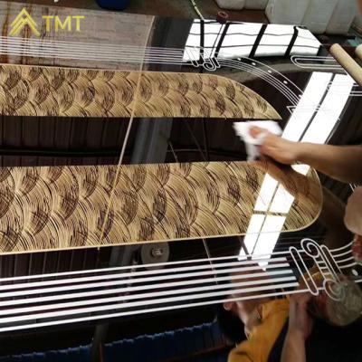 China Luxury Elevator Decoration Customized Elevator Mix Texture Pattern 304 1.0mm pvd color stainless steel sheet elevator for sale