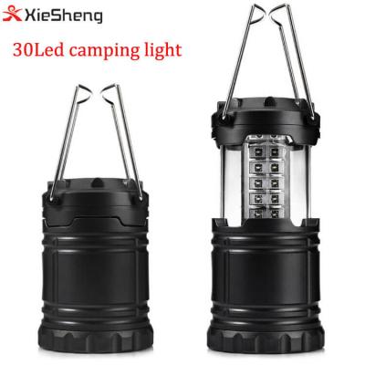 China Rechargeable Hanging Waterproof 30 LED Camoing Camping Light Camping Flashlight Waterproof Portable Light with Handle for sale