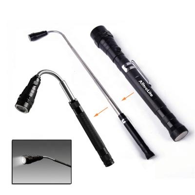 China Base Extendable Battery Operated Telescopic Magnetic Light Camping LED Flashlight Lights Flexible Led Flashlight for sale