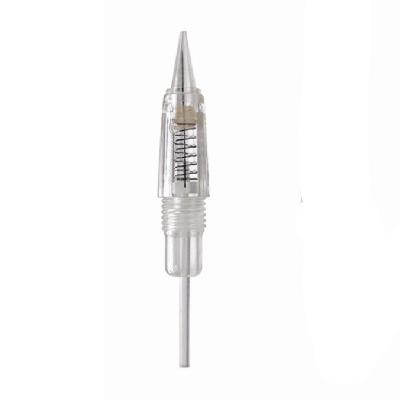 China Permanent Disposable Sterilized Ultra-fine 1p Needle Tips Permanent PMU Pen Needles Cartridge Microblading Universal Eyebrow Screw Makeup for sale