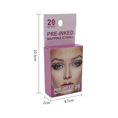 China Wholesale Permanent Makeup Dry Eye Bow String Trace Ink Yarn Gauge 10m Forehead Card String Private Label TPR401 for sale