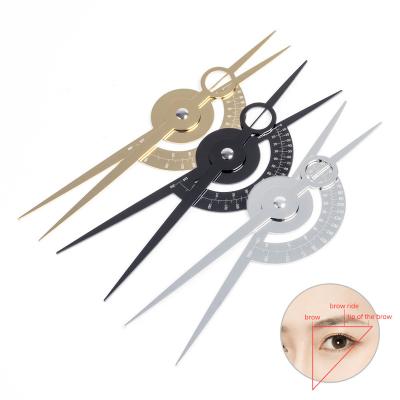 China New Style Easy-to-use Eyebrow Tool Eyebrow Ruler PMU Balance Measurement Three-point Positioning Ruler for sale