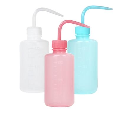 China Blue 150mL 250mL 500mL High Quality Light Pink Soft Plastic Squeeze Bottle Tattoo Lab Tilt Storage Non-spray Liquid Wash Bottle for sale