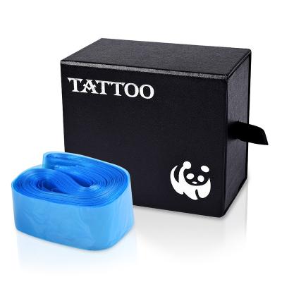 China 100PCS 80*5cm Plastic Disposable Blue Eyebrow Tattoo Machine Clip Rope Sleeves Tattoo Pen Sleeve Covers for sale