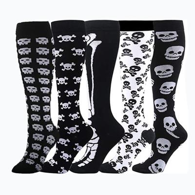 China Breathable Custom Made Knee Marathon 15-20mm Hg Hospital Nurse High Pressure Socks for sale