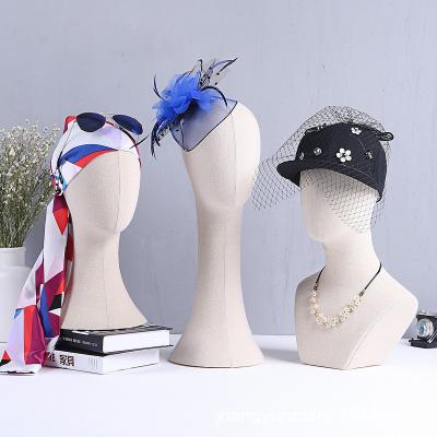 China Mannequin Plus Size Hat Display Head Jewelry Scarf Wig Scarf Display Cloth Straight Pin Mannequin Head Mannequin Head for sale