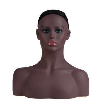 China Plus size mannequin head for wig display for sale