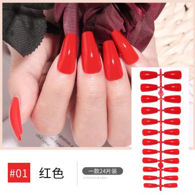 China Long Lasting Coffin Press On Nails Luxury Custom Matte Ballerina Nails With Diamond Colorful Artificial False Fake Nails for sale