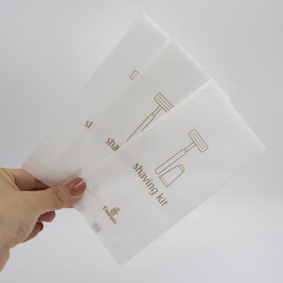 China Hotel Composite Paper 100% Popular Wholesale Compostable Biodegradable Straws Bamboo Bags For Disposable Bathroom Product Packaging for sale