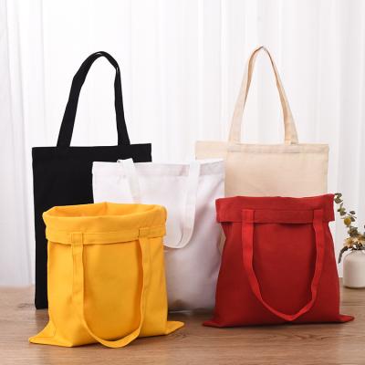 China Eco-Friendly Handled Recycle Logo Printed Organic Calico Cotton Reusable Custom Fabric Canvas Ladies Fashion Shopping Bag Canvas Tote Bags for sale