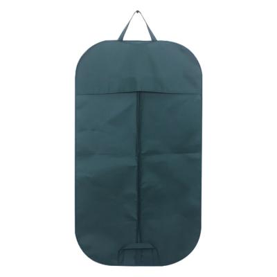 China Wholesale Reusable Foldable Custom Green Garment Bags Storage Garment Bag Suit Dust Cover Garment Bags Custom for sale