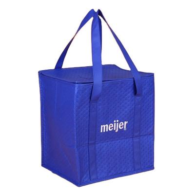 China Insulated Accept Customized Logo And Pack Non Woven Insulated Thermal Lunch Cooler Bag for sale