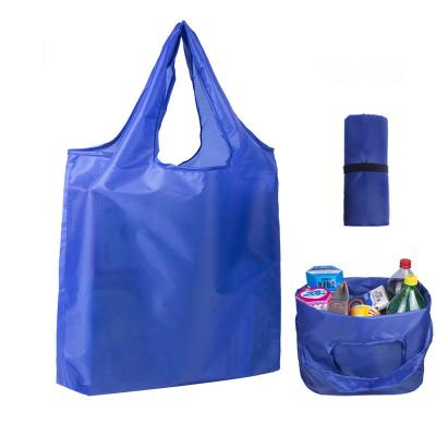 China Reusable Collapsible Machine Handled Washable Shopping Bags Bulk Folding Colorful Extra Large 50LBS Light Weight Polyester Fabric Tote Bags for sale