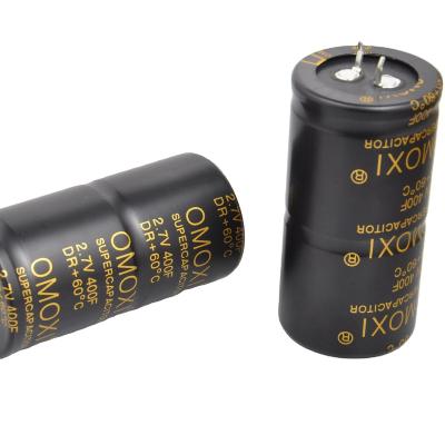 China Lead-Up Large Capacity Horn-Shaped Method Energy Storage Supercapacitor 2.7V 400F High Current Output for sale