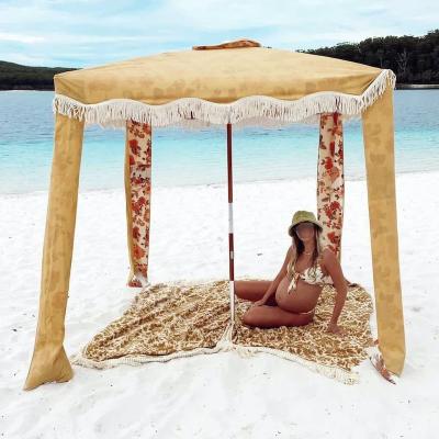 China Modern Portable Outdoor Square Shade Umbrella Square Outdoor Sun Canopy Canopy Beach Hut Tent for sale