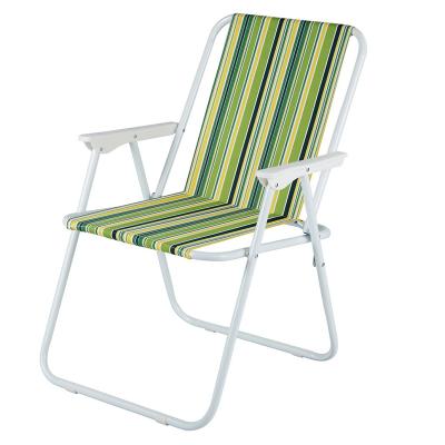 China Contemporary Red Leisure Portable Lightweight Folding Aluminum Outdoor Garden Chair Webbed Deck Chair Beach Chair for sale